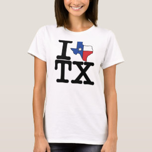 Camiseta Eu amo a t-camisa de Texas