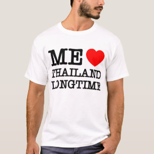 CAMISETA EU AMO A TAILÂNDIA LONGTIME