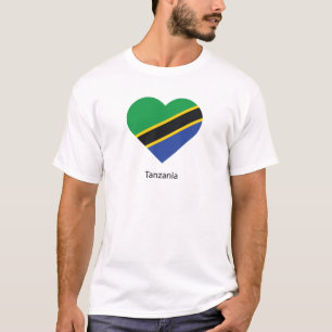 Camiseta Eu amo a Tanzânia