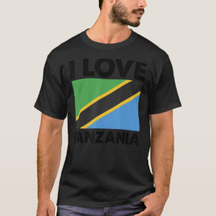 Camiseta Eu amo a Tanzânia I Heart Tanzania Family Viagem T