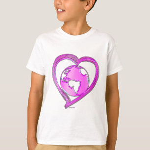 Camiseta EU AMO A TERRA (Rosa)