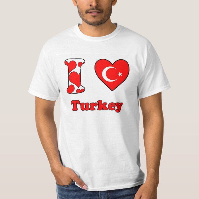 Camiseta Eu amo a Turquia (Frente)