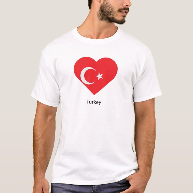 Camiseta Eu Amo A Turquia (Frente)