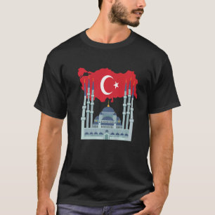 Camiseta Eu Amo A Turquia Souvenirs Bonito Monumento Turco