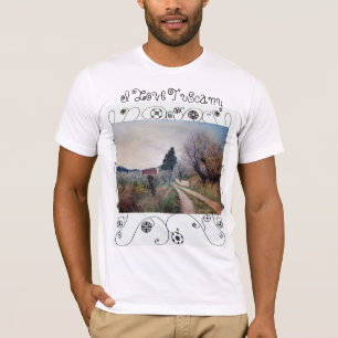 CAMISETA EU AMO A TUSCÂNIA/PRIMAVERA ANTERIOR EM VERNALESE