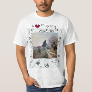 CAMISETA EU AMO A TUSCÂNIA/PRIMAVERA ANTERIOR EM VERNALESE