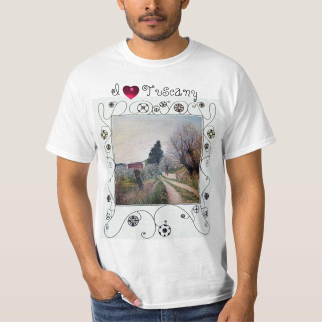 CAMISETA EU AMO A TUSCÂNIA/PRIMAVERA ANTERIOR EM VERNALESE (Frente)