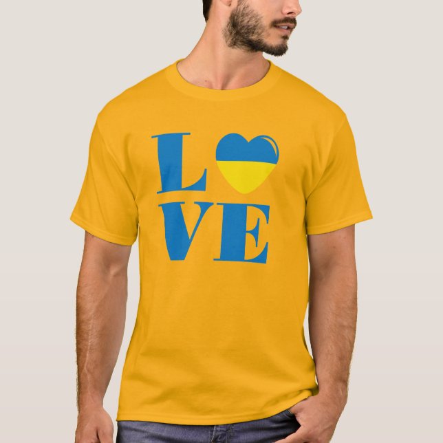 Camiseta Eu amo a Ucrânia (Frente)