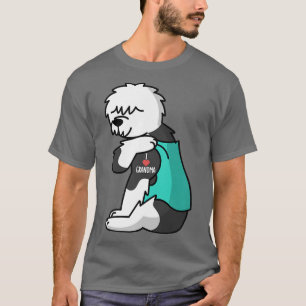 Camiseta Eu Amo A Vovó Tatto Velha Cachorro Inglês Vovô