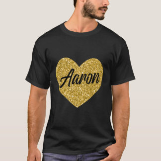 Camiseta Eu Amo Aaron Aaron Por Ou