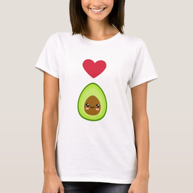 Camiseta Eu amo abacate (Frente)