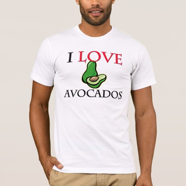 Camiseta Eu amo abacates (Frente)