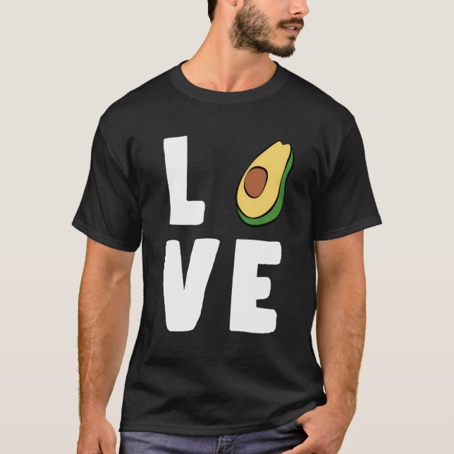 Camiseta Eu amo abacates (Frente)