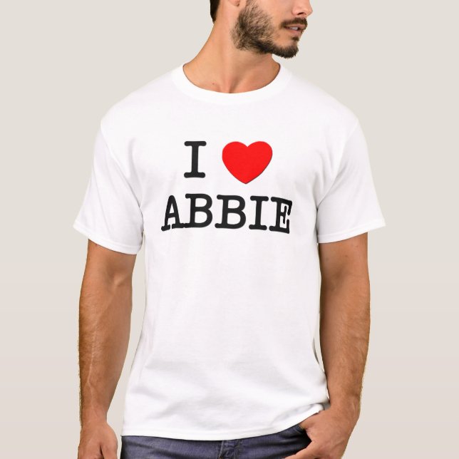 Camiseta Eu amo Abbie (Frente)