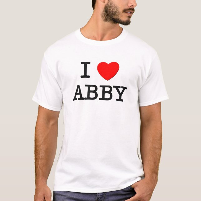 Camiseta Eu amo Abby (Frente)