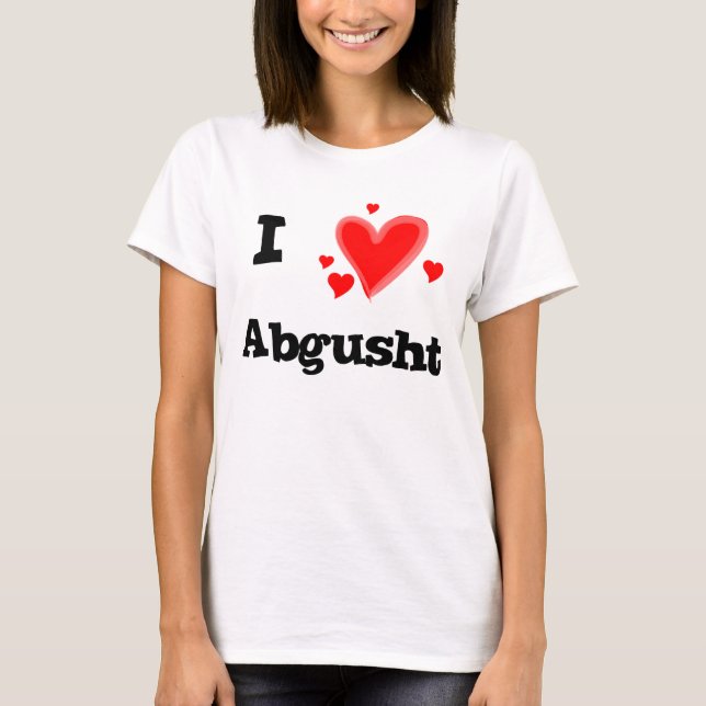 Camiseta Eu amo Abgusht Sopa Persa de Carne (Frente)