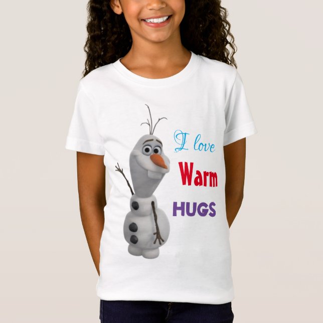 Camiseta Eu amo abraços quentes (Frente)