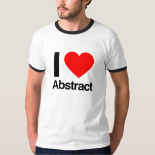 Camiseta eu amo abstrato