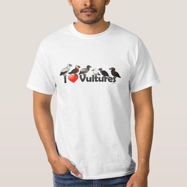 Camiseta Eu amo abutres (Eurasia) (Frente)