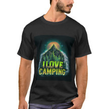 Camiseta Eu Amo Acampar – Camiseta de Outdoor para