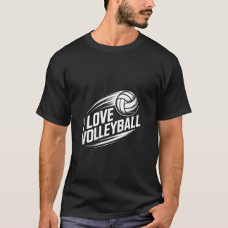 Camiseta Eu Amo Acessórios de Entusiasta de Volei