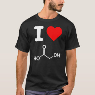 Camiseta Eu Amo Ácido Glicólico Exfoliado Skincare Químico