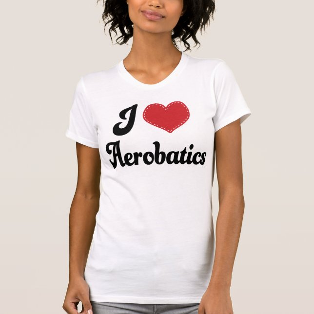 Camiseta Eu amo acrobacias (do coração) (Frente)