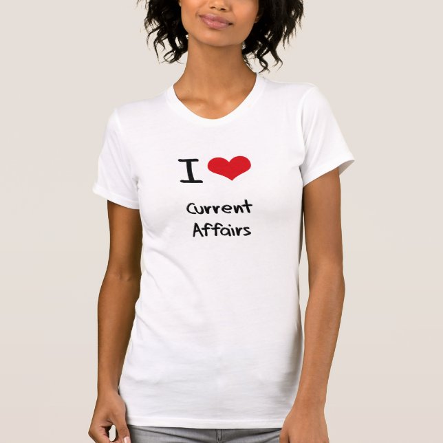 Camiseta Eu amo actualidades (Frente)