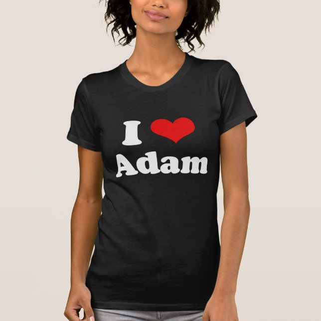 Camiseta Eu amo Adam (Frente)