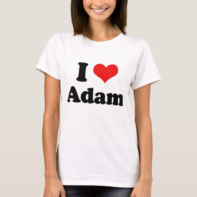 Camiseta Eu amo Adam (Frente)