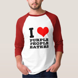 CAMISETA EU AMO (ADORA) COMEDOR DE PESSOAS ROXO