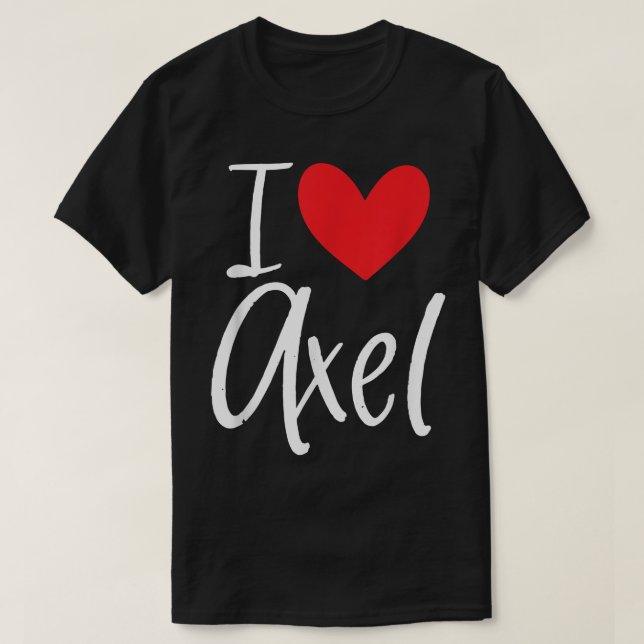 Camiseta Eu Amo Ael Name Personalizado Menina Amiga BFF (Frente do Design)