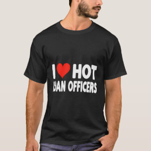 Camiseta Eu Amo Agentes De Empréstimos Quentes Coração - Ba
