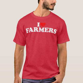 Camiseta Eu Amo Agricultores Eu Amo Fazendeiros Quentes Eu 