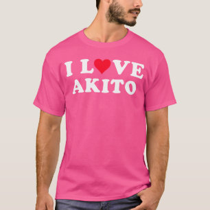 Camiseta Eu Amo Akito Namorada Namorado Akito N