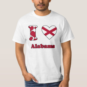 Camiseta Eu amo Alabama