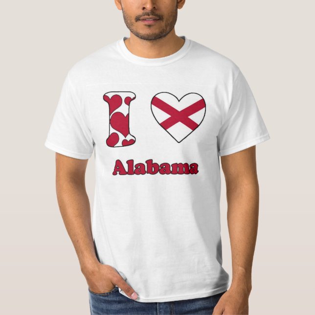 Camiseta Eu amo Alabama (Frente)