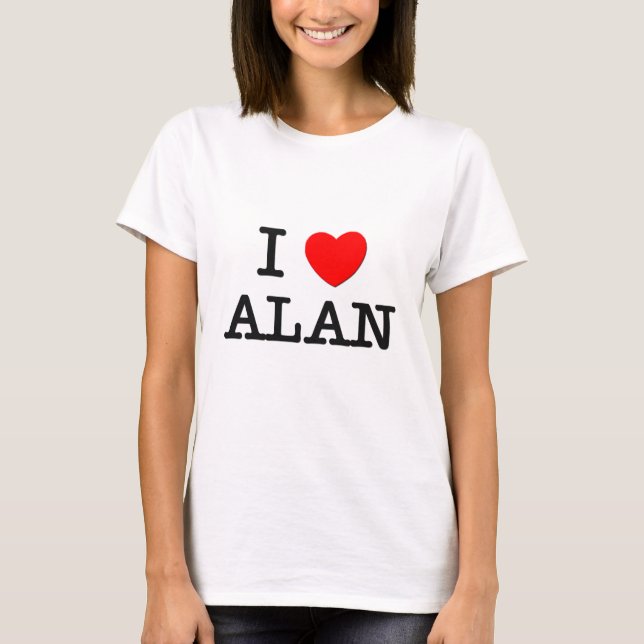 Camiseta Eu amo Alan (Frente)