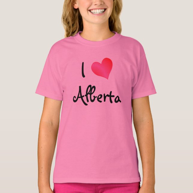 Camiseta Eu amo Alberta (Frente)