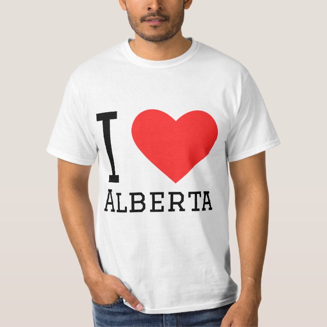 Camiseta Eu amo Alberta (Frente)