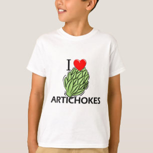 Camiseta Eu amo alcachofras