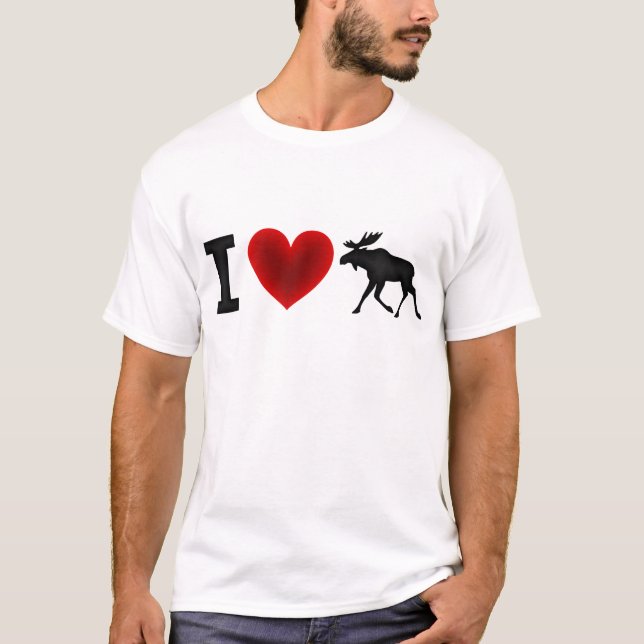 Camiseta Eu amo alces (Frente)