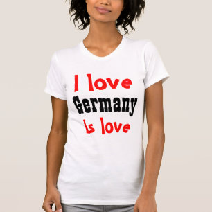 Camiseta Eu amo Alemanha