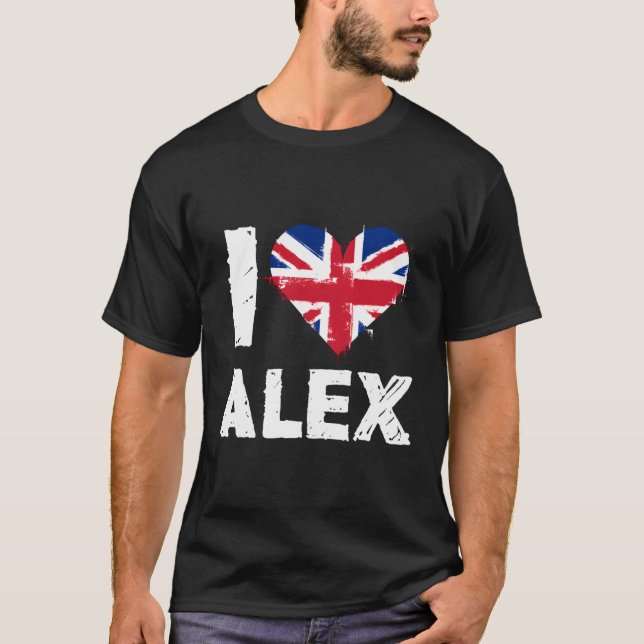 Camiseta Eu amo Alex (Frente)