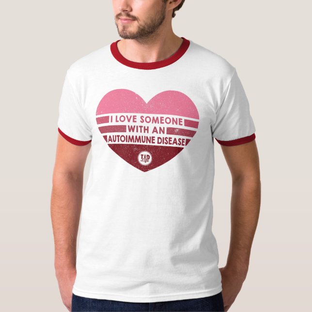 Camiseta Eu Amo Alguém [Autoimune] (Frente)