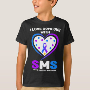 Camiseta Eu Amo Alguém Com A Síndrome De Smith Magenis Awar