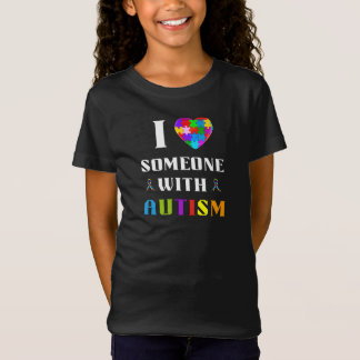 Camiseta Eu Amo Alguém Com Autismo