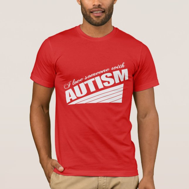 Camiseta Eu amo alguém com autismo (Frente)