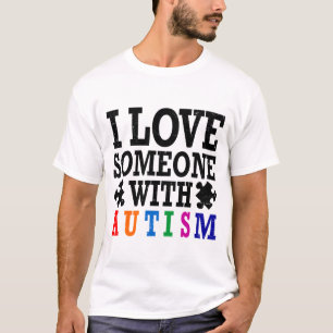 CAMISETA EU AMO ALGUÉM COM AUTISMO