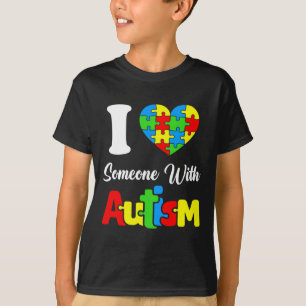 Camiseta Eu Amo Alguém Com Autismo Eu Amo Autista Abril
